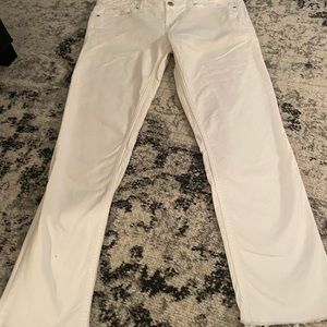 Gap white skinny jeans